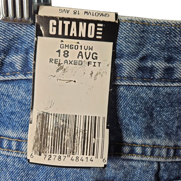 Gitano Relaxed Fit Womens Jeans Size 18 Avg Natural Waist Tapered Leg Blue Denim - Picture 6 of 8
